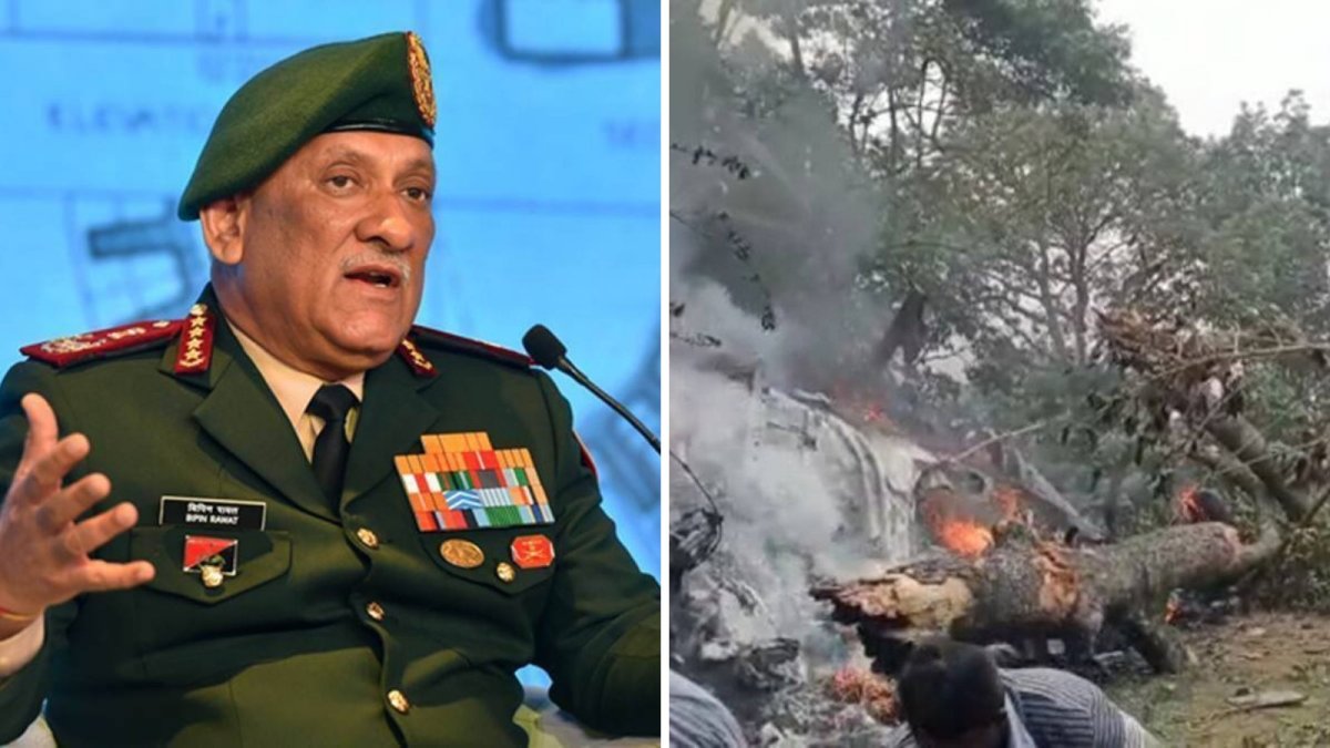 हेलिकोप्टर दुर्घटनामा भारतीय सेना प्रमुख रावतको मृत्यु 