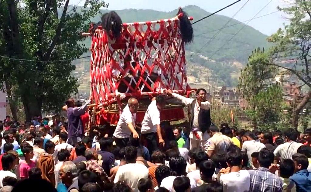 बनेपामा २५ सय वर्ष पुरानो चण्डेश्वरी जात्रा मनाइँदै