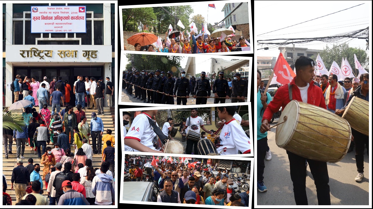 उम्मेदवारी दर्ताको उत्साह (फोटो फिचर)