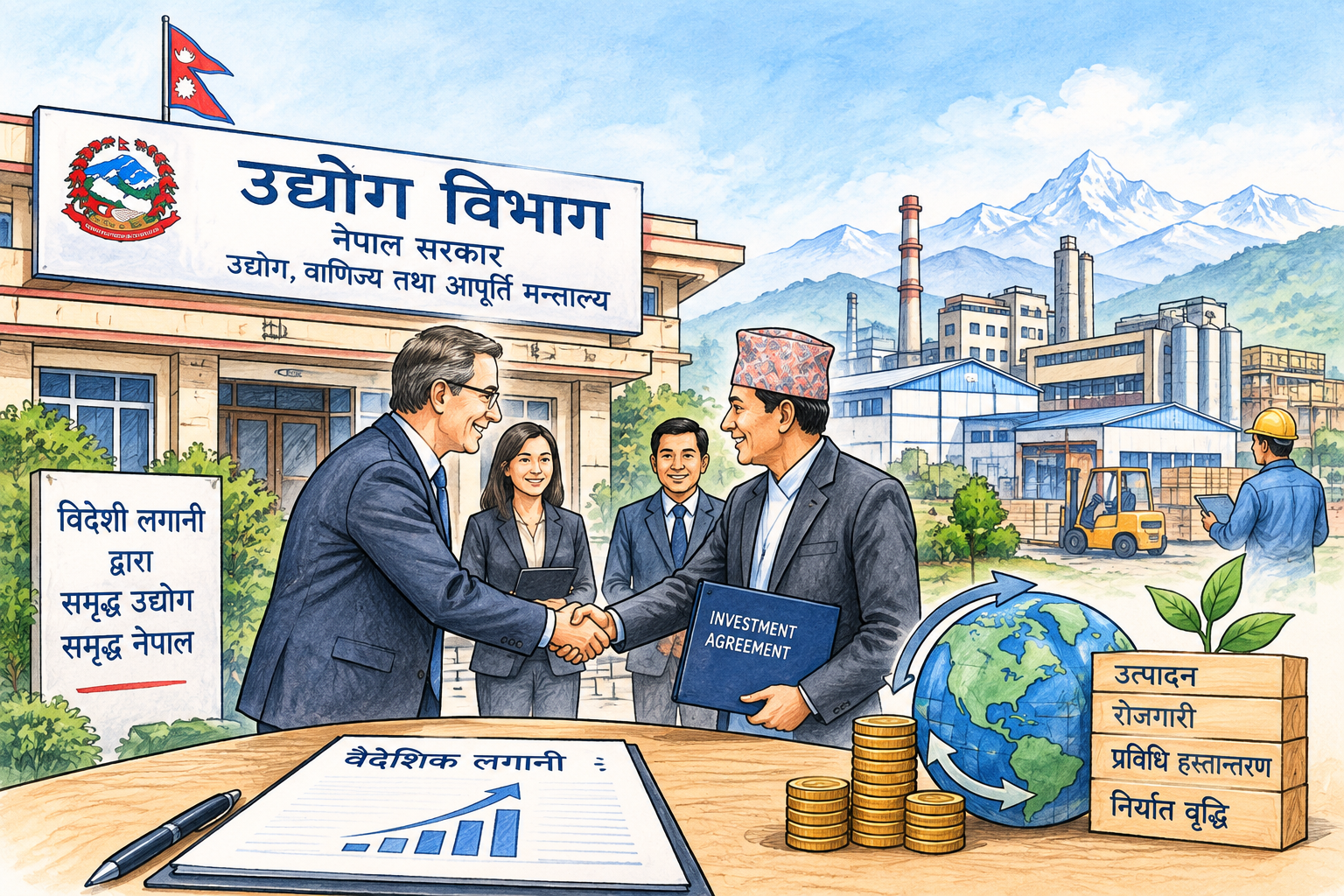 उद्योग विभागमा वैदेशिक लगानी आउने क्रम घट्दै