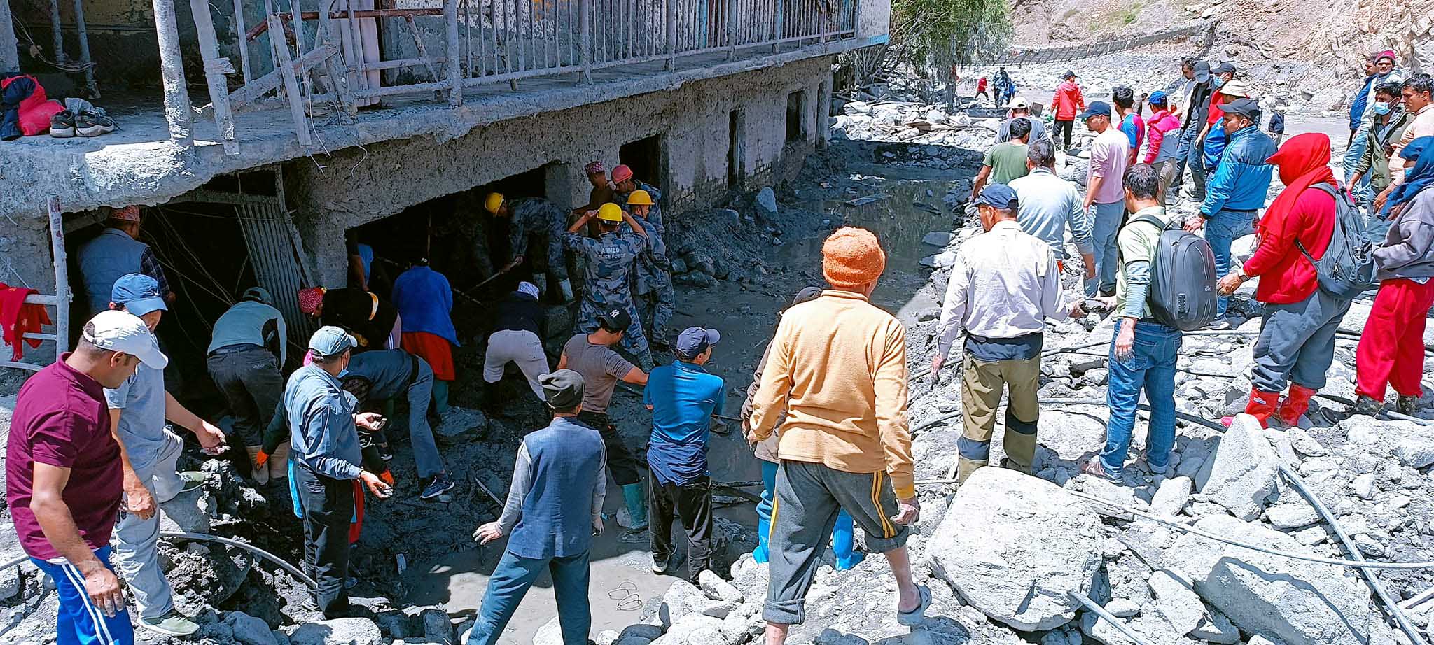 बाढीले क्षति पुर्याएको कागबेनीको पुनःनिर्माण थालियो