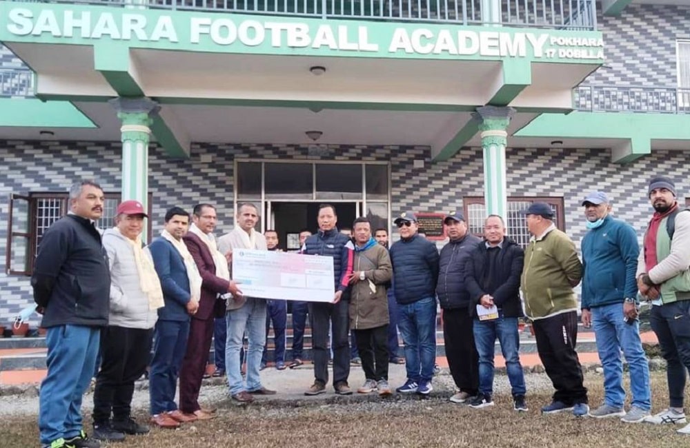 लुम्बिनी विकास बैंकद्वारा सहारा एकेडेमीलाई सहयोग