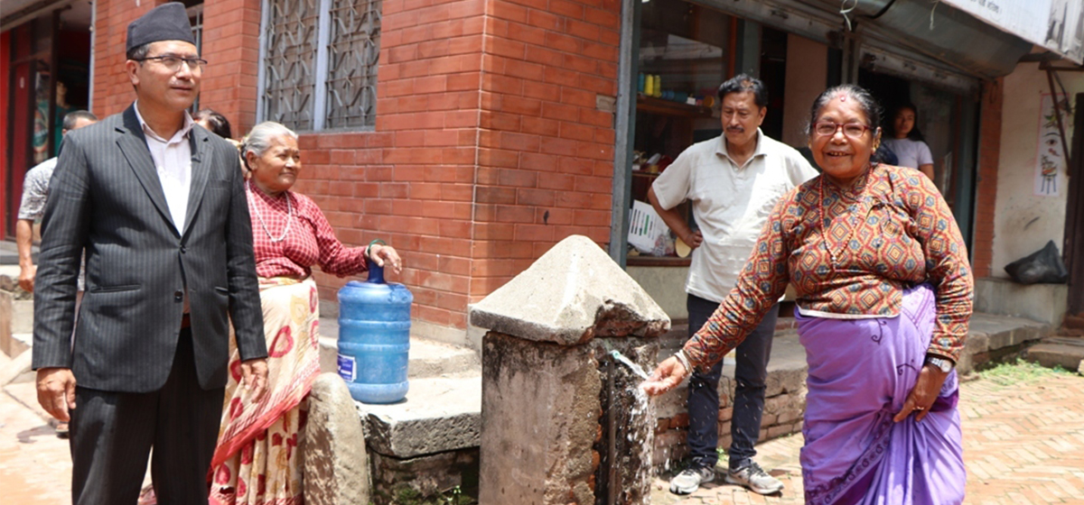 भक्तपुरमा मेलम्चीको पानी वितरण सुरु