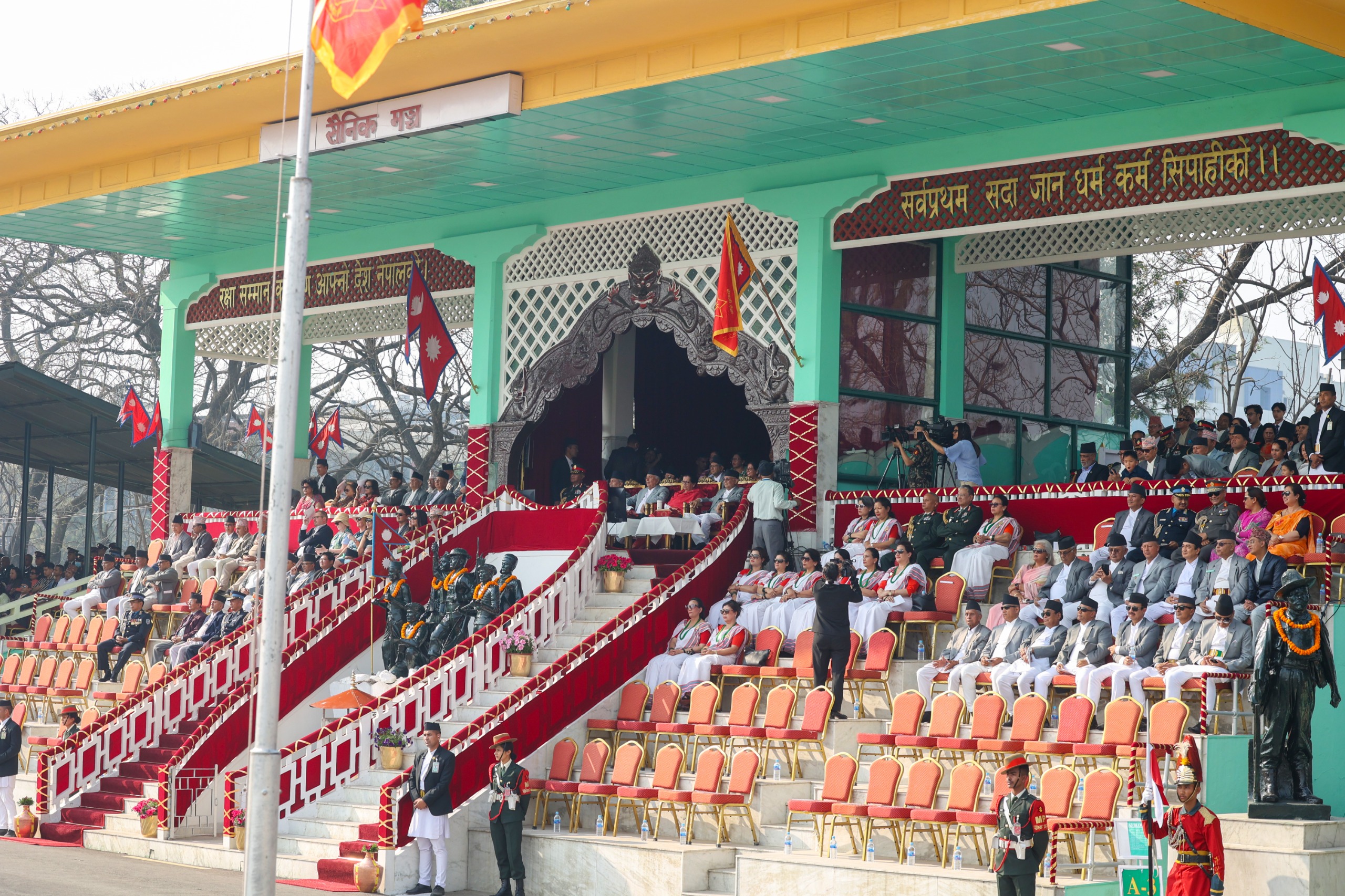 टुँडिखेलमा सेनाले मनायो घोडेजात्रा, राष्ट्रपति र प्रधानमन्त्री सहभागी