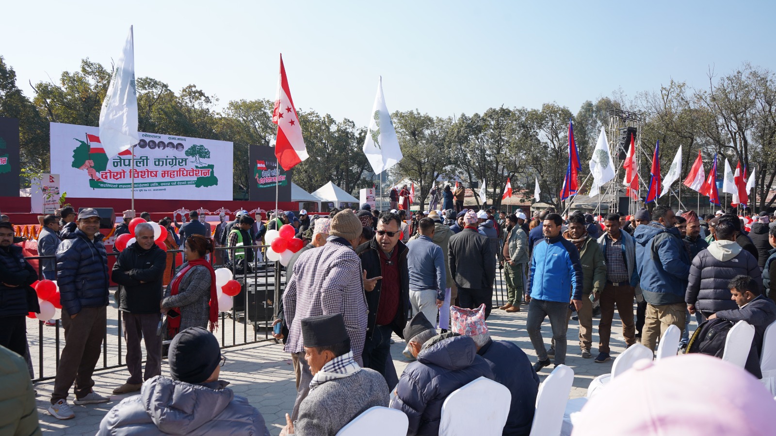 कांग्रेस दोस्रो विशेष महाधिवेशनको तयारी पूरा, र्याली शुरू