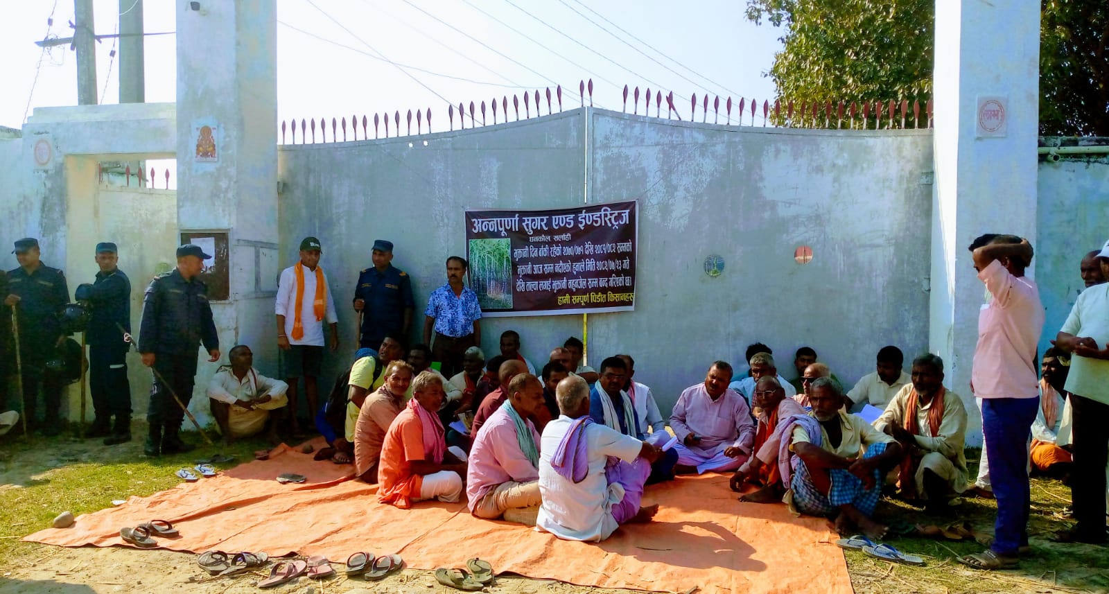 सर्लाहीमा आन्दोलित उखु किसान र उद्योगीबीच ४ बुँदे सहमति