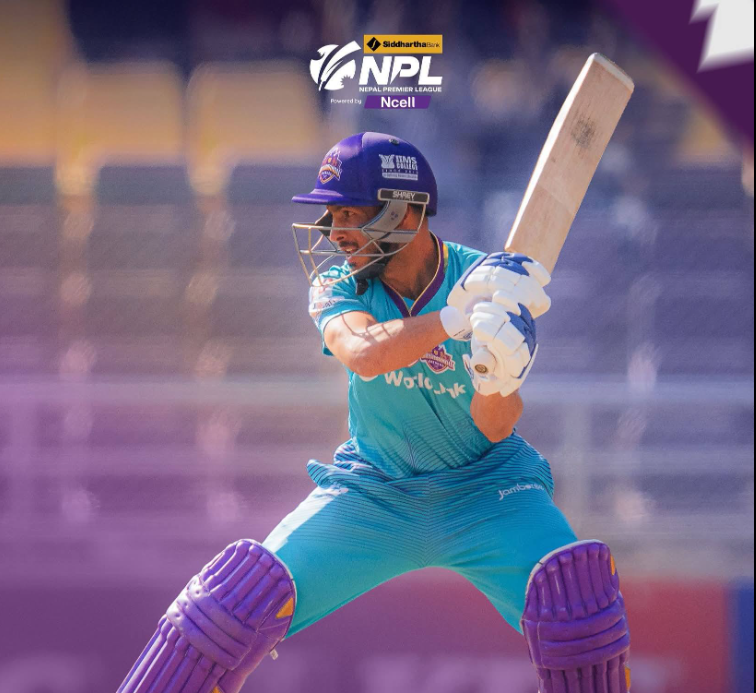 एनपीएल: काठमाण्डु गोर्खाजद्वारा पोखरा एभेन्जर्सलाई १६६ रनको लक्ष्य