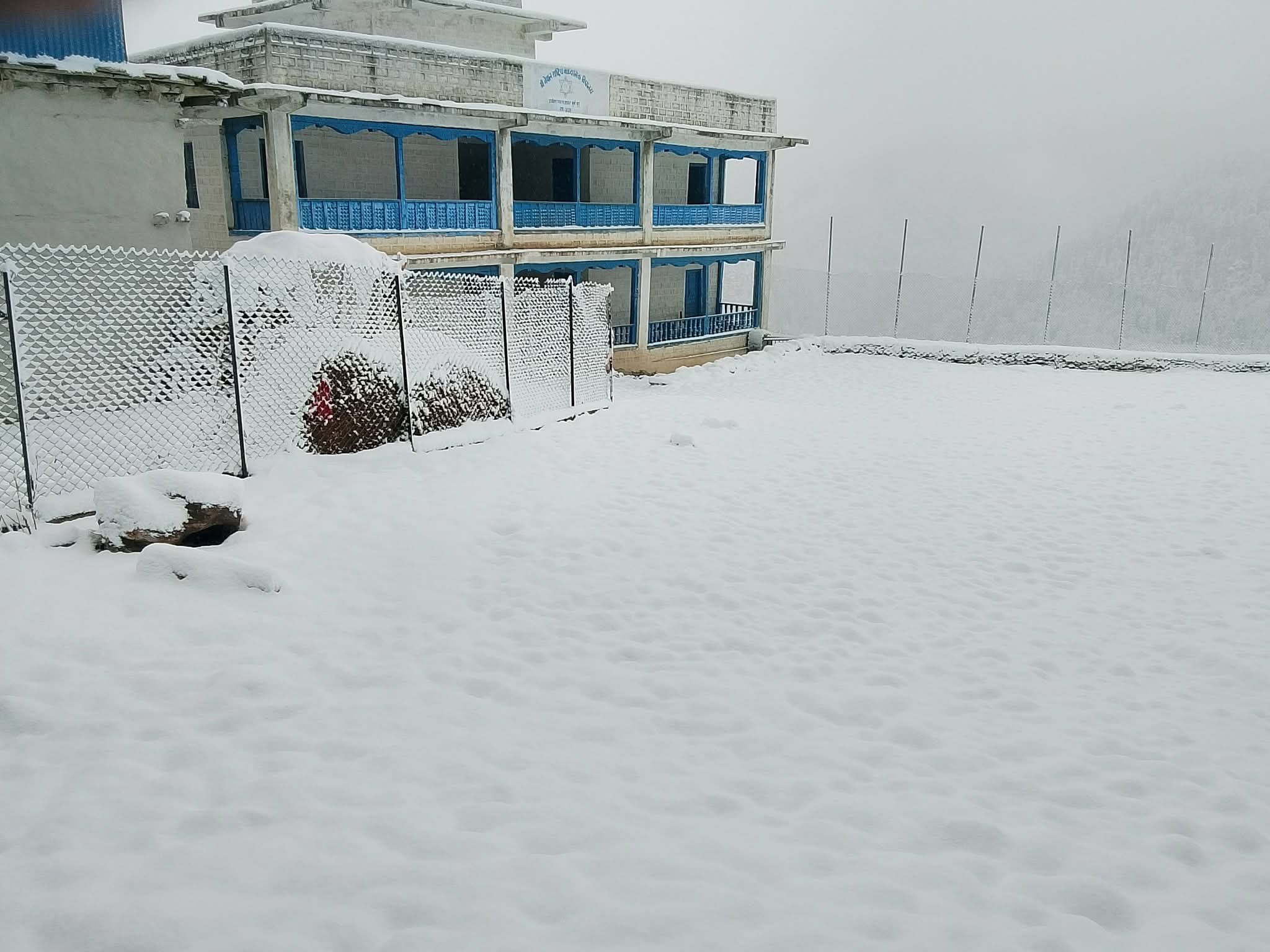 मुगुमा हिमपात र वर्षा (तस्बिरहरु)