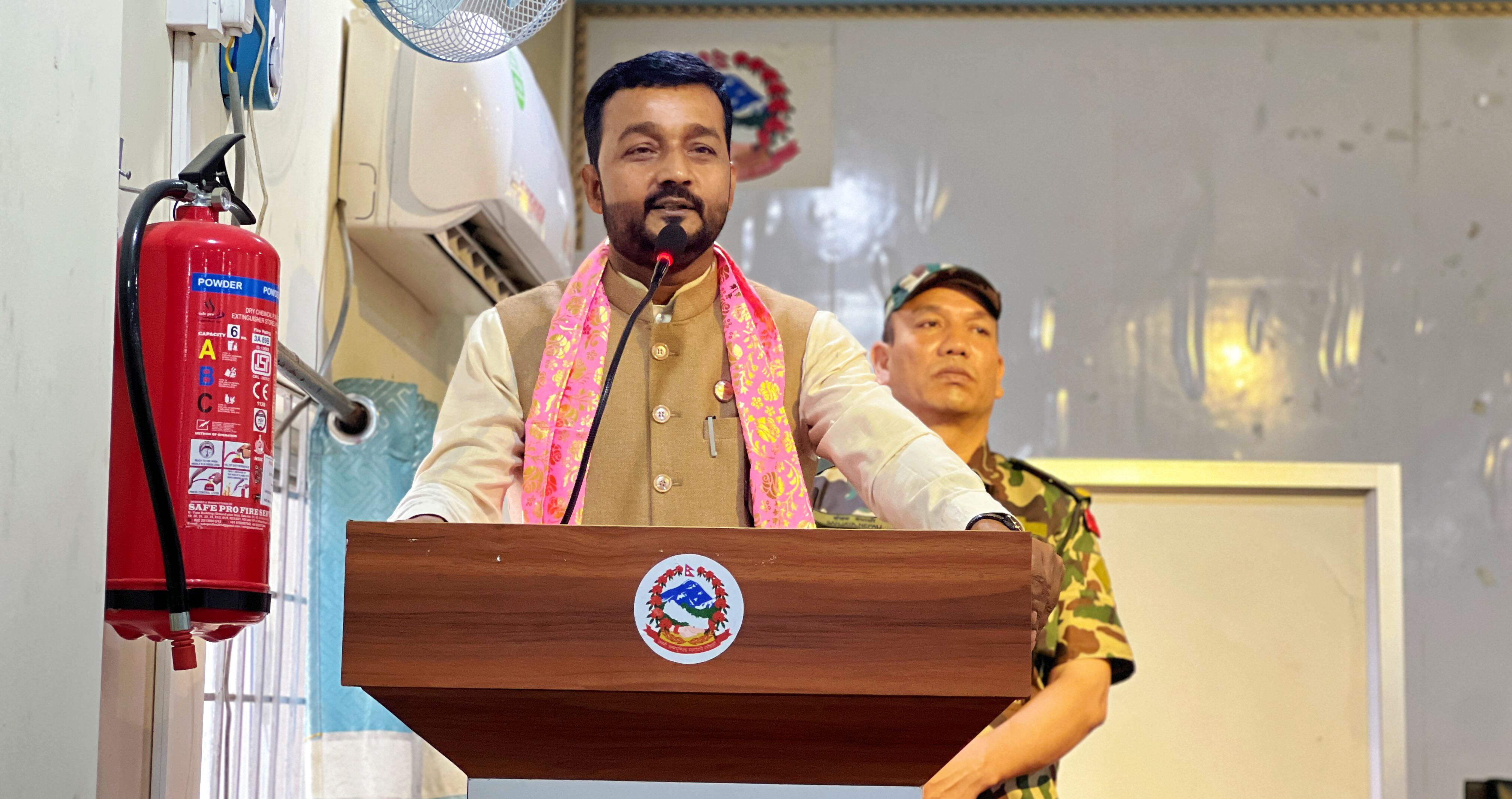 कन्याम–पञ्चकन्या खानेपानी योजनाको काम चाडो सम्पन्न नगरे ठेक्का रद्द गछौं : मन्त्री यादव