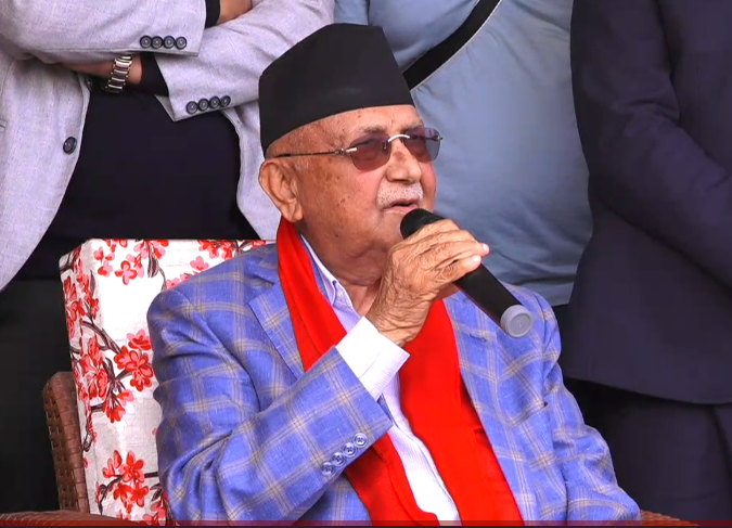 काठमाडौंका मतदातालाई ढाँट्न नसकेपछि बालेन झापा झरेका हुन : ओली