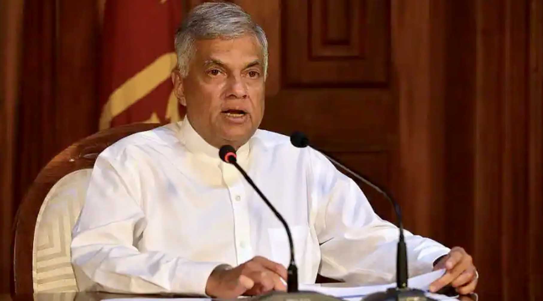 श्रीलङ्काका प्रधानमन्त्री रनिल विक्रेमसिङ्घे राजीनामा दिन सहमत