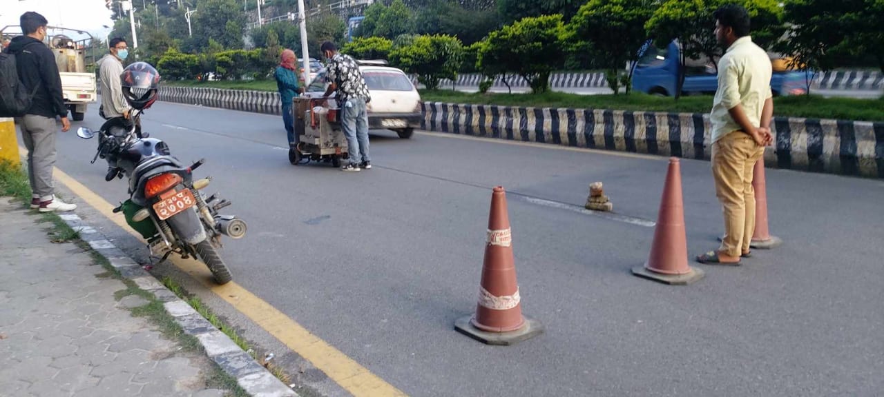 बसको द्रुतसेवा सञ्चालनका लागि डेडिकेटेड लेन बनाउन थालियो