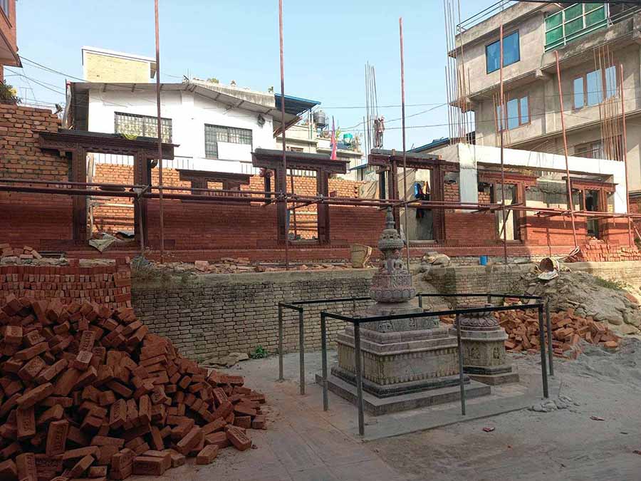 दुई सय ५० वर्षअघि भत्किएको कीर्तिपुर दरबार फेरि बन्दै