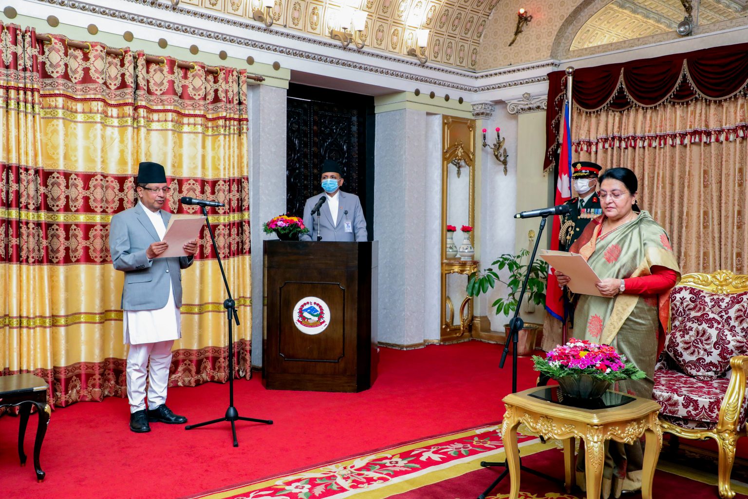 भारतका लागि नेपाली राजदूत शर्माद्वारा राष्ट्रपति समक्ष शपथ