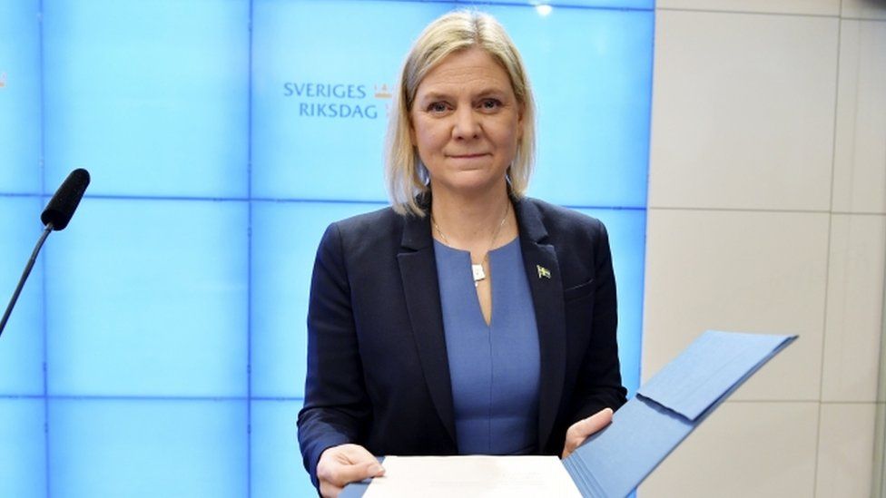 नियुक्त भएको केही घन्टामै स्वीडेनकी पहिलो महिला प्रधानमन्त्रीद्वारा राजीनामा