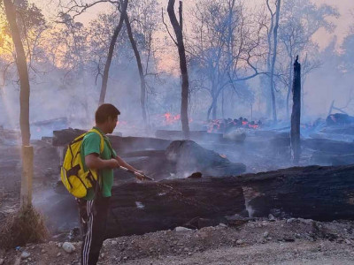 डढेलोबाट जङ्गलका स्रोत जोगाउनै मुस्किल