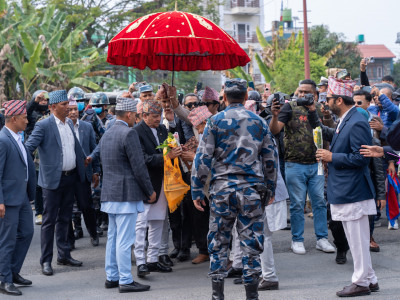 पूर्वराजा ज्ञानेन्द्रलाई पोखरामा पंचेवाजासहित विदाइ