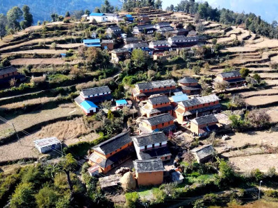 रित्ता घर रुँगेर बसेको आर्थर डाँडाखर्क गाउँ