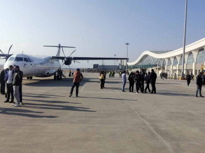 पोखरा क्षेत्रीय अन्तर्राष्ट्रिय विमानस्थलमा प्रदर्शन उडान सफल