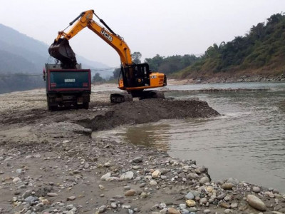 म्याग्दीमा मापदण्ड र सम्झौताविपरीत नदी दोहन