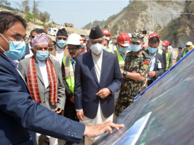 तनहुँ जलविद्युतको काम समयमै सम्पन्न गर्न प्रधानमन्त्रीको निर्देशन