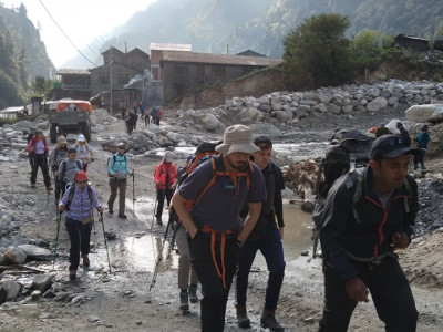 अन्नपूर्ण पदमार्गमा युरोपियन पर्यटक अधिक