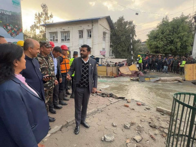 बबरमहल क्षेत्र जलमग्न: प्राधिकरणमाथि खनिए खानेपानी मन्त्री