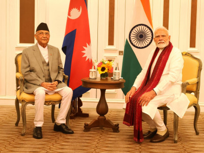 ओली र मोदीबीच थाइल्याण्डमा भेटवार्ता, द्विपक्षीय हितकाबारे चर्चा