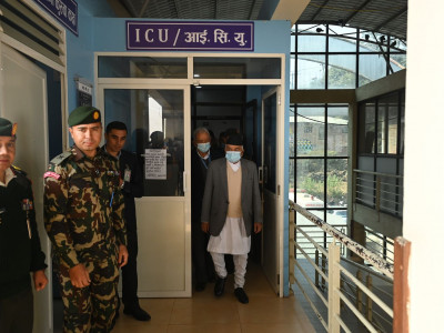 राष्ट्रपतिले कीर्तिपुर पुगेर लिए अर्थमन्त्रीको स्वास्थ्य अवास्थाबारे जानकारी