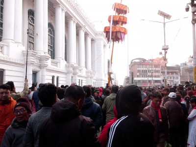 आजवाट होली पर्व आरम्भ,बसन्तपुरमा चीर ठड्याइयो