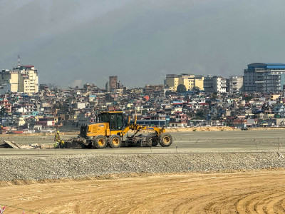 त्रिभुवन विमानस्थल स्तरोन्नतीको काम जारी, डेढ बर्षभित्र सबै काम सकिने