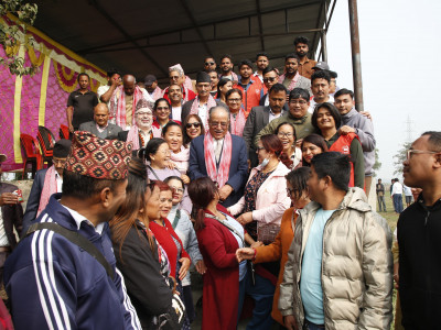 बर्जु तालको संरक्षण र विकासका लागि अध्यक्ष प्रचण्डसँग माग