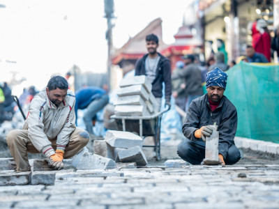 ३२ हजार ८५१ वर्गमिटर क्षेत्रमा ढुङ्गा छाप्ने लक्ष्यसहित योजना : ५ वटा निर्माण सम्पन्न