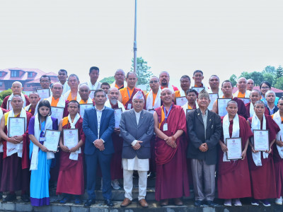 आत्मानुशासन, करूणा, सहिष्णुता र अहिंसालाई व्यवाहारमा उतारौं : राष्ट्रपति