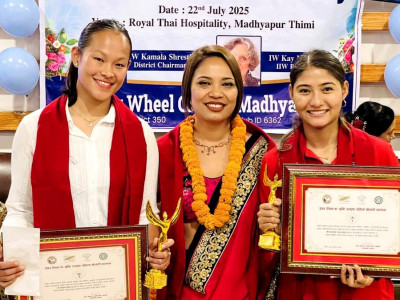 एरिका र अञ्जनालाई इनर ह्विलको सम्मान