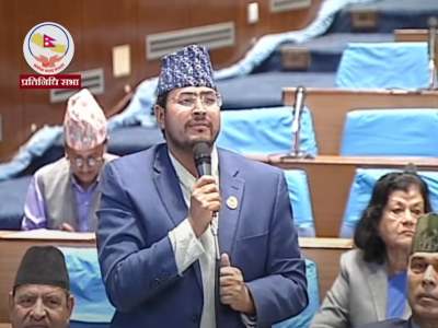 जुम्लाबाट स्याउ ल्याएको गाडीलाई कतै पनि चेक नगर्न सांसद शाहीको आग्रह