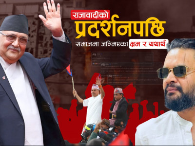 राजावादीको प्रदर्शनपछि समाजमा जन्मिएका भ्रम र यथार्थ