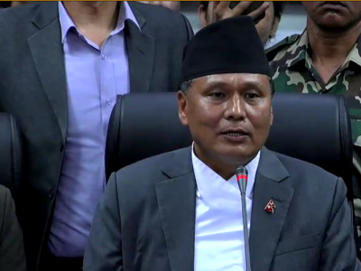 मन्त्री घिसिङले गरे पदभार ग्रहण