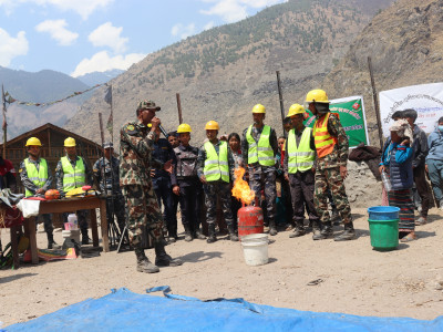 आगलागीबाट बच्न सुरक्षा निकायले गर्यो सिमुलेसन अभ्यास