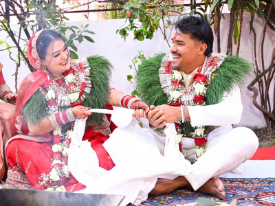 करण केसी र वर्षा बस्नेत वैवाहिक बन्धनमा