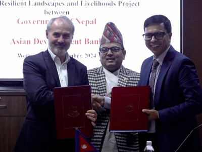 सरकार र एडीबीबीच सम्झौता पत्रमा हस्ताक्षर