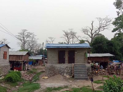 सुरक्षित आवास पाएपछि बाढी प्रभावित खुसी