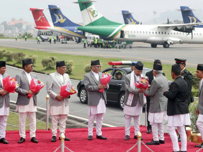 राष्ट्रपति पौडेल स्वदेश फिर्ता