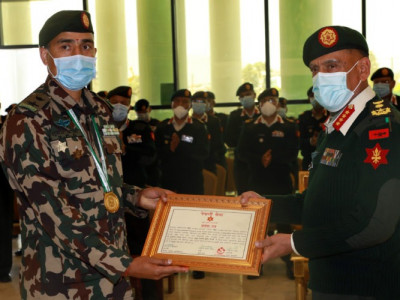 ‘पाँचौँ अन्तर्राष्ट्रिय पाकिस्तान आर्मी टिम स्प्रिट प्रतियोगिता’मा सेनालाई स्वर्ण