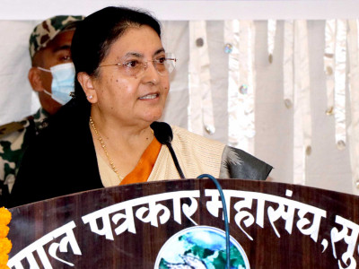 लोकतान्त्रिक गणतन्त्र स्थापनामा प्रेस क्षेत्रको महत्वपूर्ण भूमिकाः राष्ट्रपति