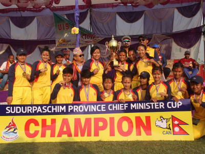 महिला राष्ट्रिय क्रिकेट प्रतियोगिताको उपाधि गण्डकी प्रदेशलाई