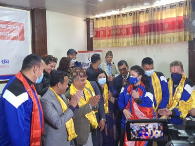 एसियन सेन्ट्रल जोन खेल्न जाने भलिबल टोलीको विदाइ