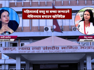 महिलालाई वस्तु वा बच्चा जन्माउने मेसिनमात्र बनाउन खोजिदैछ : अधिकारकर्मी