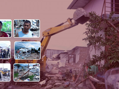 डोजर ‘आतंक’पछि मनोहरा सुकुम्बासीको विचल्ली : ‘भोट माग्ने नेताहरु खोज्दैछौं’