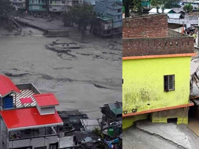अपडेट: भारतमा हिमताल फुट्दा १० को मृत्यु, ८२ बेपत्ता